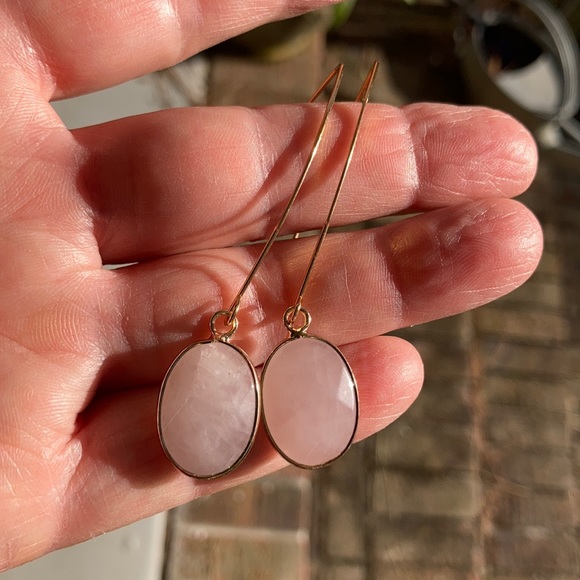 Rose Quartz Dangles - Picture 8 of 11